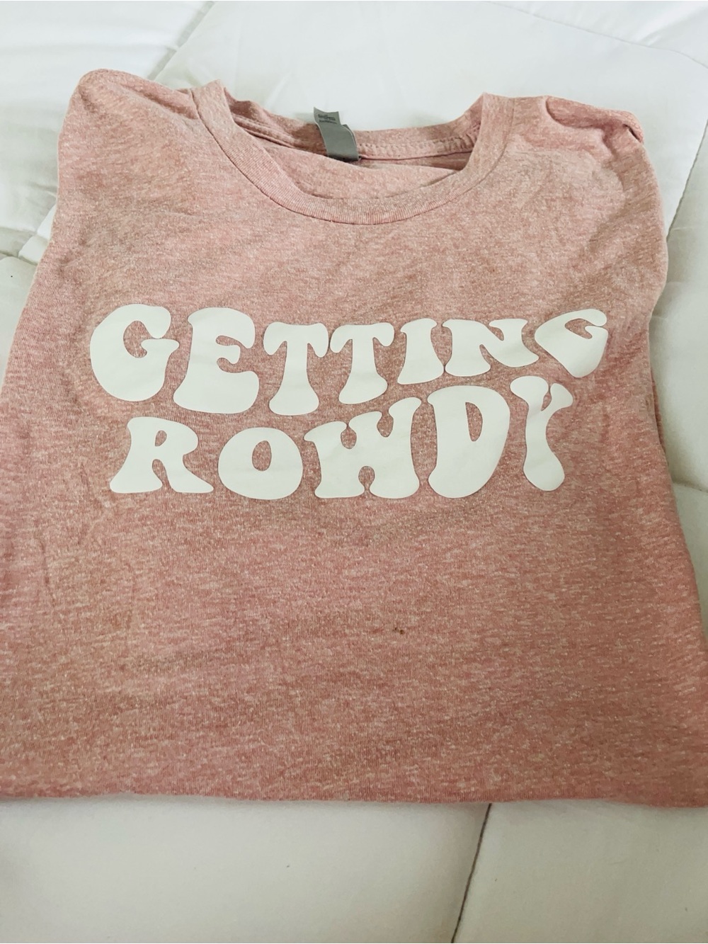 Next Level Apparel Heather Rose Pink Tee
